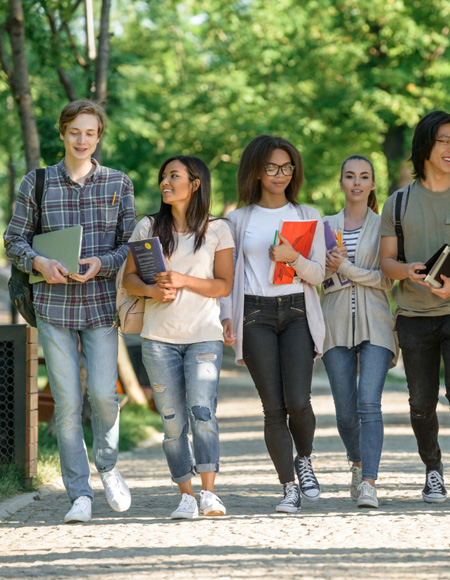 Students on an educational study tour